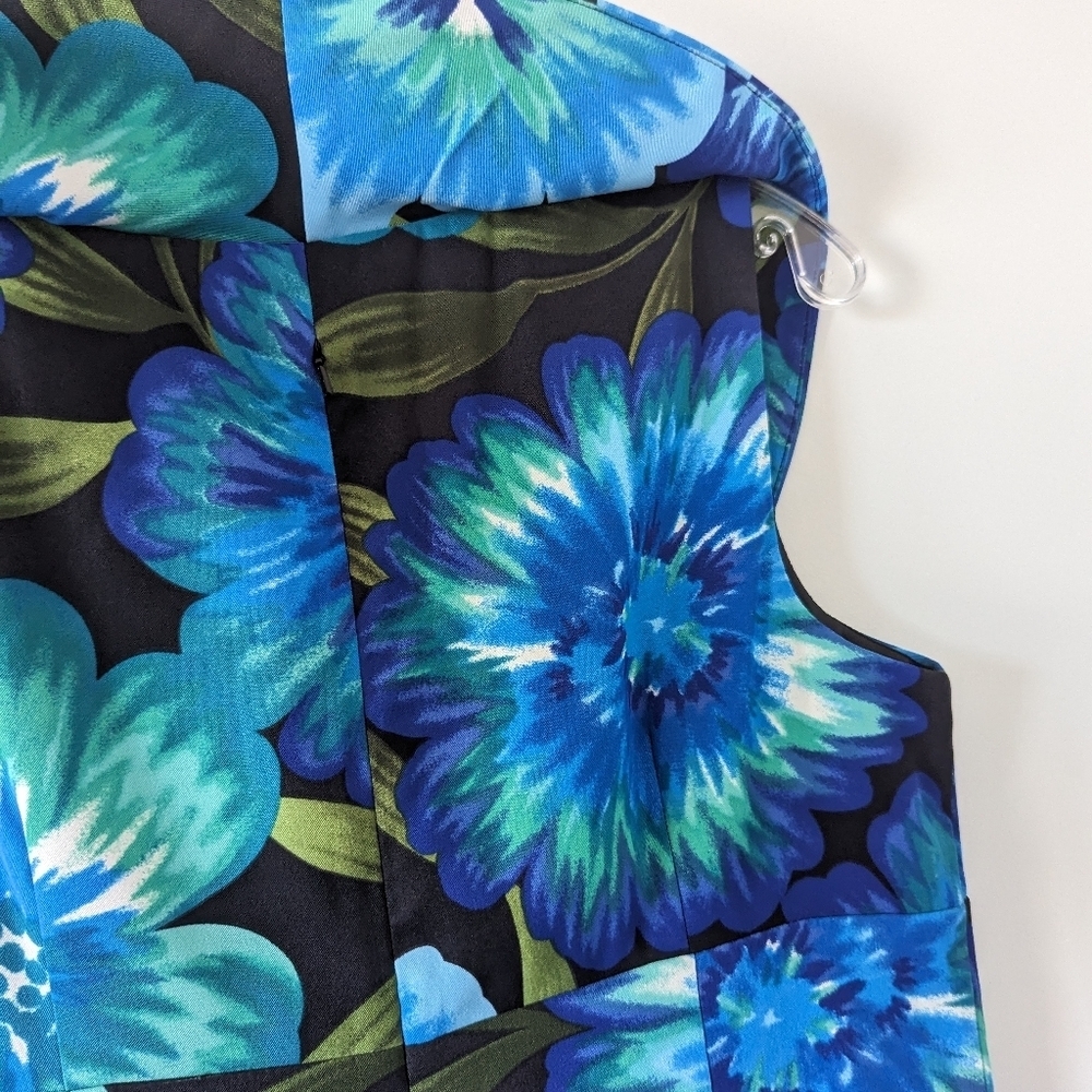 BCX Vibrant Floral Sleeveless Sheath Dress - Size 14 - Picture 5 of 13